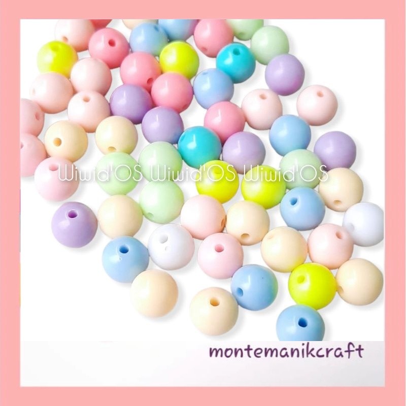 BEADS (18 ชิ้น) 10 MM ROUND BEADS MONTANIK CRAFT