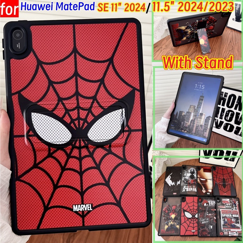 Huawei MatePad SE 11 hua wei Matepad SE 11 2024 Matepad 11.5 2024 2023 พร้อมขาตั้ง Spiderman Motif M