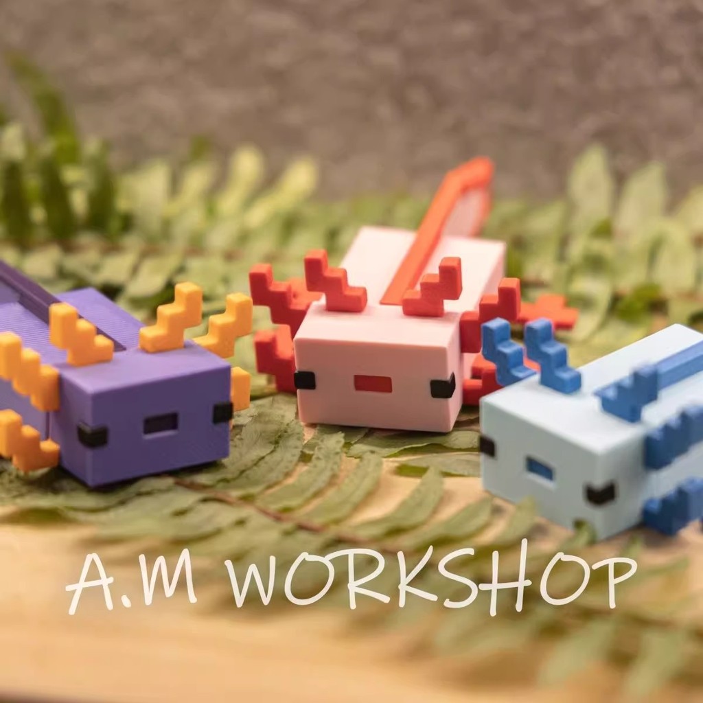 lego minecraft minecraft Minecraft Minecraft Minecraft ภาพยนตร์ Salamander 3d การพิมพ์เดสก์ท็อปตกแต่งบล็อกตัวต่อ