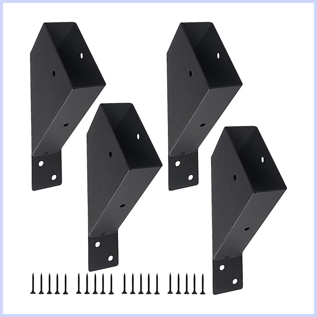 Pergola ขายึดหลังคา Pergola ขายึดรองรับมุม Heavy-Duty Gazebo วงเล็บกันสนิม Pergola ชุดฮาร์ดแวร์ crin