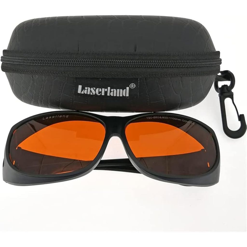 355nm 405nm 450nm 532nm 1064nm OD6 UV สีฟ้าสีเขียว Q-switch ป้องกันแว่นตาความปลอดภัย CE T3G-4