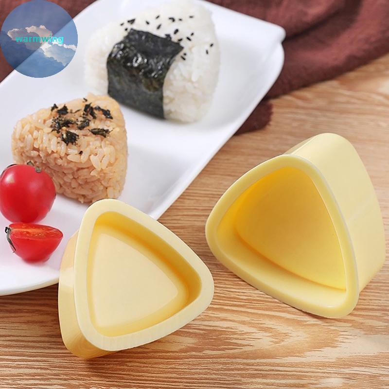 Warmwing แม่พิมพ์ซูชิ Sushi Maker Onigiri ข้าวปั้นอาหารกดสามเหลี่ยม Sushi Maker แม่พิมพ์ญี่ปุ่น Bent