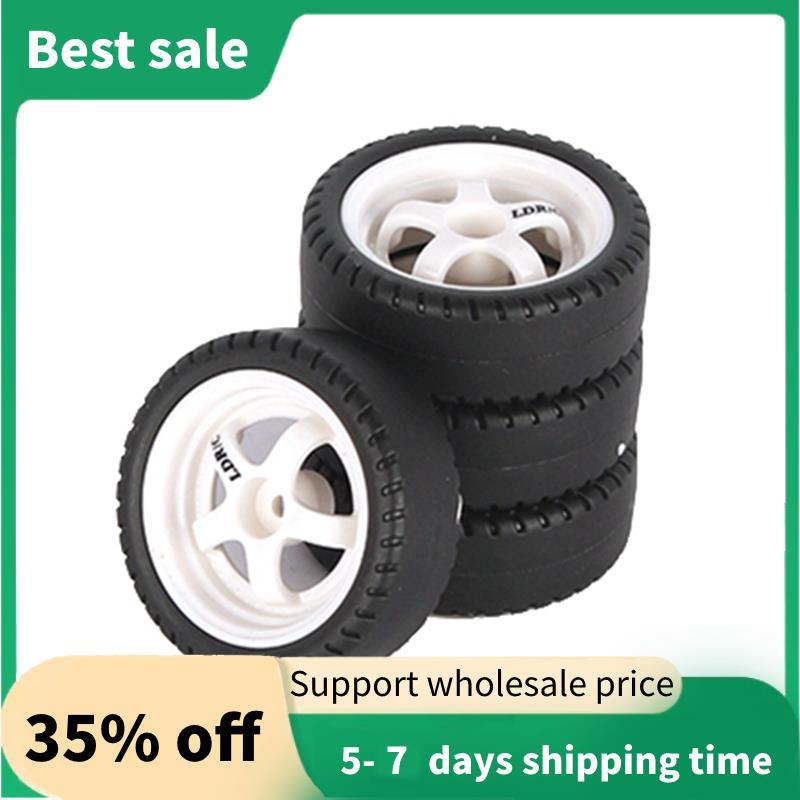 4 ชิ้น 33 มิลลิเมตร RC Drift ล้อยาง Hard Tyre สําหรับ LDRC AE86 A86 A86P LD1801 1/18 RC รถอัพเกรด RC