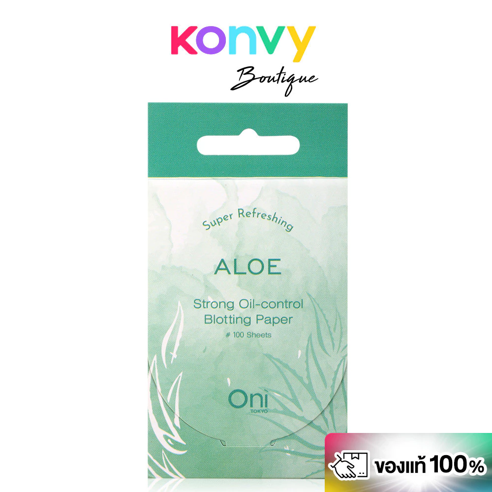Oni Strong Oil Control Blotting Paper 100 Sheets โอนิ กระดาษซับมัน 100แผ่น.