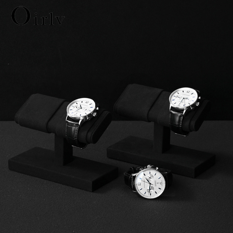 Oirlv T-bar ไมโครไฟเบอร์เครื่องประดับนาฬิกาขาตั้งนาฬิกากล่องเก็บสร้อยข้อมือเครื่องประดับ Props J005 J006 - รูปที่ 4