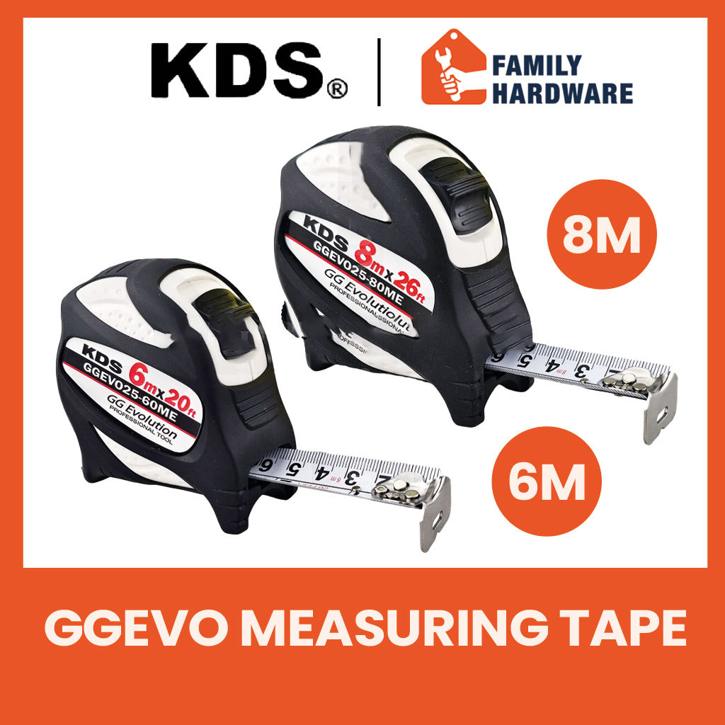 KDS GGEVO25-60ME GGEVO25-80ME 6M 8M เทปวัดเทปวัด Pengukur