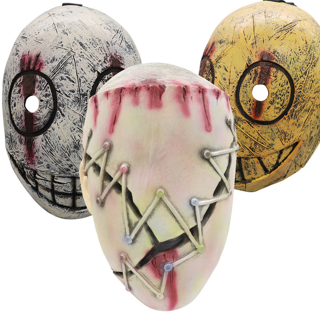 ฮาโลวีนรุ่งอรุณฆ่าเครื่องหน้ากากคอสเพลย์เกมอุปกรณ์ต่อพ่วงอุปกรณ์ประกอบฉากสยองขวัญชั่วร้ายเขียงคลิปหน