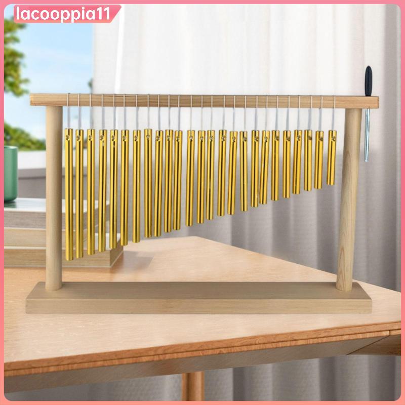 [lacooppia11] Bar Chime Musical Wind Chime Set 25 Tones Portable Decorative Table Top Wind