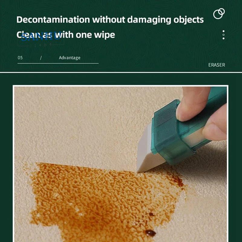 Resuable Stain Remover อุปกรณ์ทําความสะอาดยางยางลบก๊อกน้ําห้องครัว Limescale ยางลบ BathroomGlass Sta