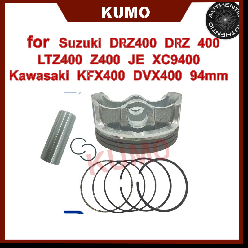 รถจักรยานยนต์ PISTON สําหรับ Suzuki DRZ400 DRZ 400 LTZ400 Z400 JE XC9400 Kawasaki KFX400 DVX400 94 ม