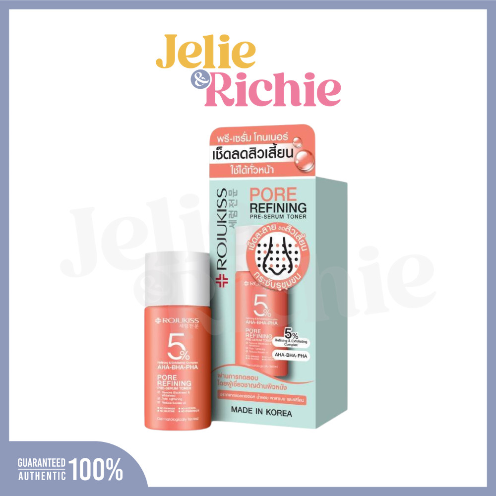 [Exp07/27]Rojukiss Pore Refining Pre Serum Toner 15ml โรจูคิส พอร์ รีไฟน์นิ่ง พรีเซรั่ม โทนเนอร์ 15ml