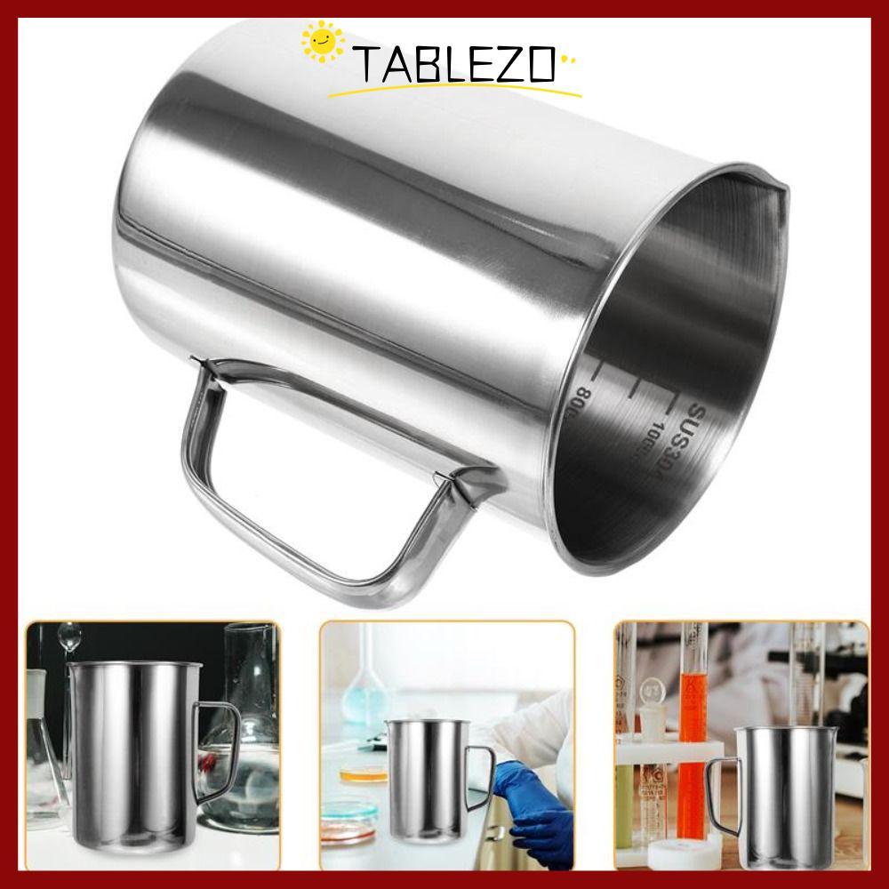 TABLEZO ห้องปฏิบัติการบีกเกอร์,ความจุขนาดใหญ่วัดจบการศึกษา,1000มิลลิลิตร500มิลลิลิตรสแตนเลสแก้วเอสเพรสโซ่อบ