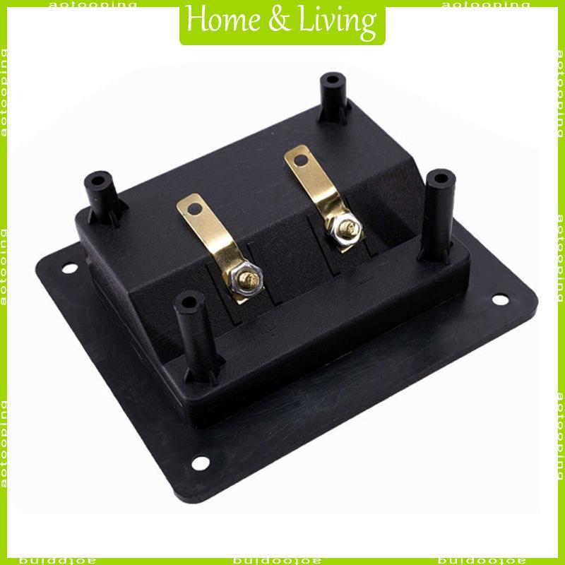 AOTOO Square 2 ตําแหน่งกล่องแยกสกรูคลิปลําโพงตู้ Binding Post