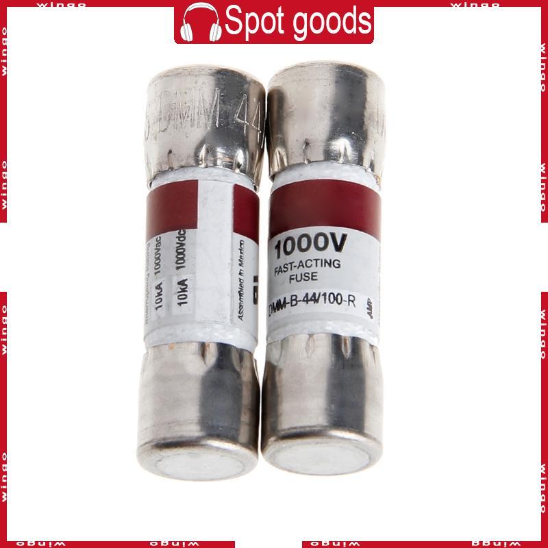 WIN 2 ชิ้น DMM-B-44 100 Fast Acting มัลติมิเตอร์เฉพาะฟิวส์ 44MA 1000VAC สําหรับ DC Digital Multimete