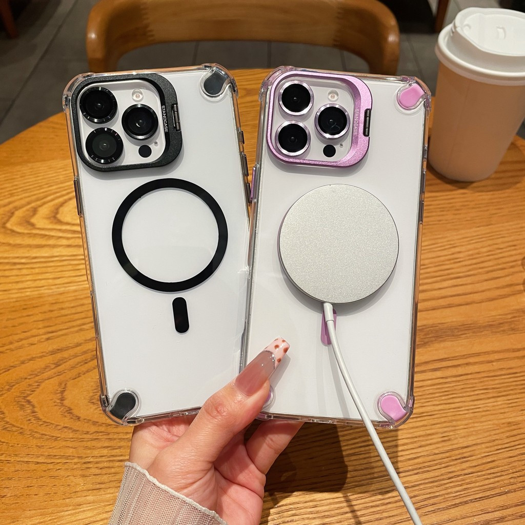 เหมาะสําหรับ แอปเปิล 16 เคสโทรศัพท์ ไอโฟน15โปรแม็กซ์ยู2 ถุงลมนิรภัยฮาร์ดแวร์เลนส์ผู้ถือเลนส์ฟิล์มเหมาะสําหรับ ไอโฟน111213141615ProMax16 (ไร้สาย)