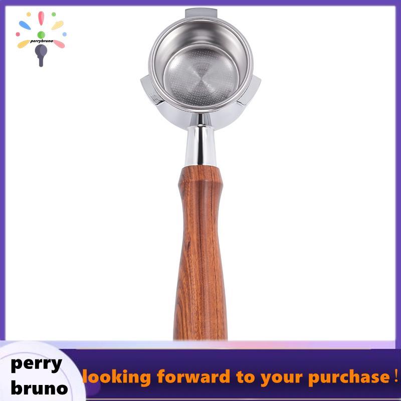 54MM สแตนเลสสตีลกาแฟเครื่อง Bottomless Filter Holder Portafilter ไม้ Handle Professional อุปกรณ์เสริ