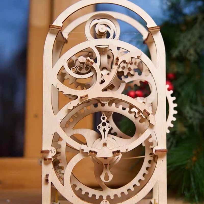 UGEARS UGEARS คลาสสิก Nostalgic Timer ไม้ประกอบรุ่น toysen Hobby DIY Retro Handmade