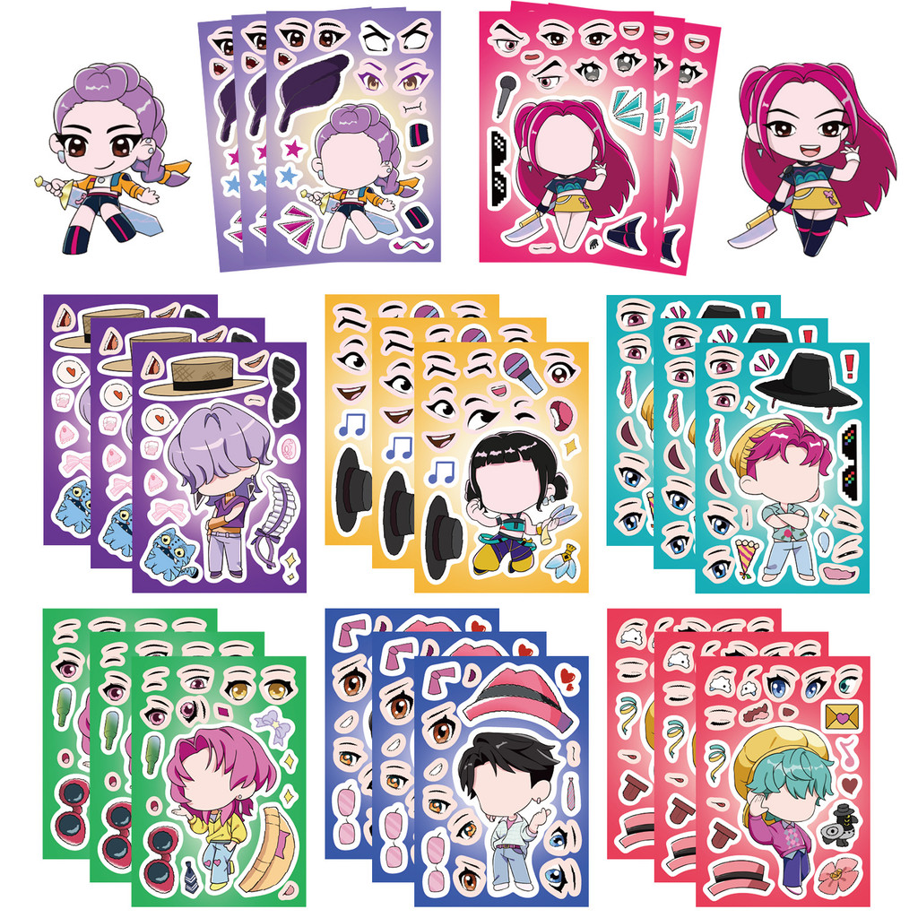 40แผ่นการ์ตูนแม่มดฮันเตอร์สติกเกอร์ประกอบ,ตกแต่งโทรศัพท์มือถือหลุมถ้วยน้ําสเก็ตบอร์ดสติกเกอร์พีวีซีกันน้ํา