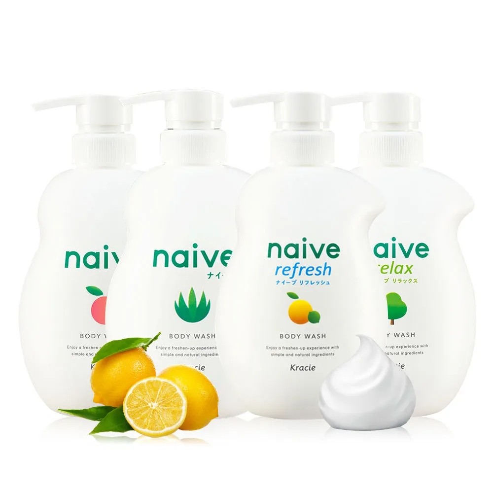 Japan Kanabao kracie Skin Beauty Essence naive Botanical Moisturizing Body Wash Water ประกอบด้วย Pea