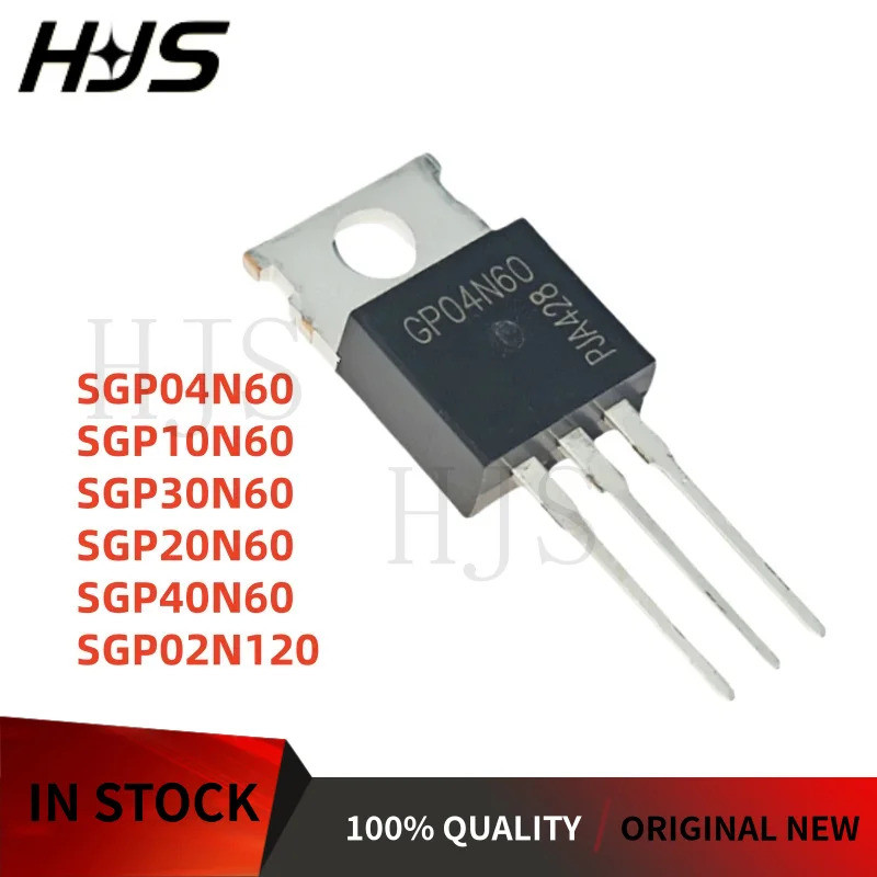 5PCS SGP04N60 SGP02N120 SGP10N60 SGP30N60 SGP20N60 SGP40N60 TO-220 Field Effect ทรานซิสเตอร์