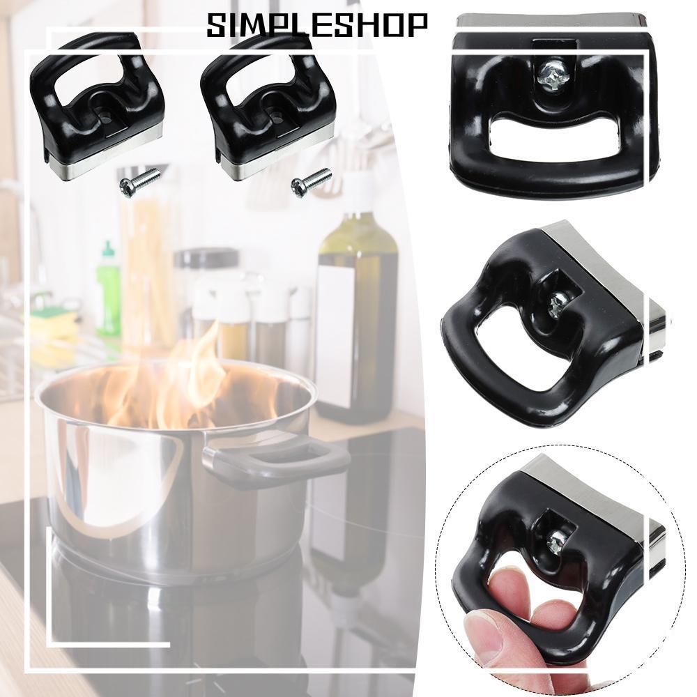 SIMPLESHOP 2 ชิ้นหม้อความดันหูเปลี่ยนเครื่องครัวซอสหม้อหลุมเดียว Handle Grip