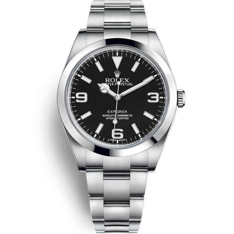Rolex 98 ใหม่นาฬิกา Rolex Explorer Series นาฬิกาผู้ชายกลไกอัตโนมัติ 39mm 214270 CXJM