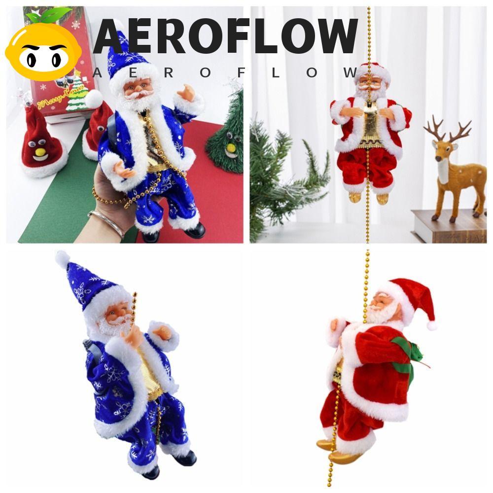 AEROFLOW ซานตาคลอสไฟฟ้า, เชือกปีนเขาบันได Twerk Santa Claus, Santa Doll จี้ร่มชูชีพ Twerk Dance Tree