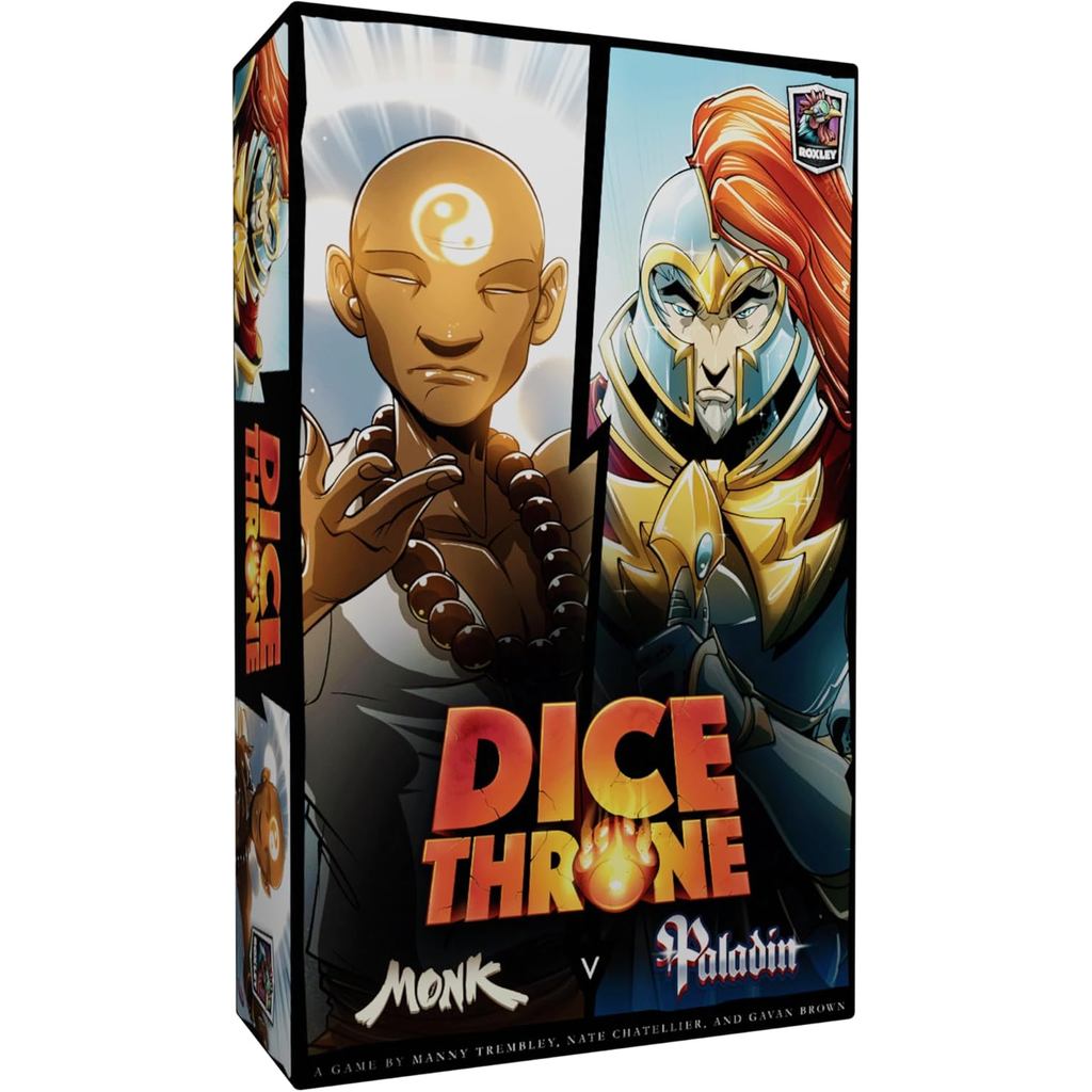Dice Throne - Two Hero Box - Monk v Paladin - เกมโต๊ะสะสมการเล่นอย่างรวดเร็ว
