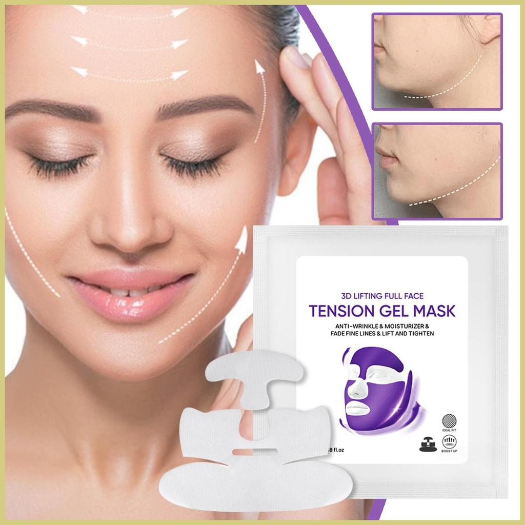 Chin Lifting Face Cover 3D Deep Hydration Jawline Shaper Face Cover Firming Moisturizing Chin Shaper