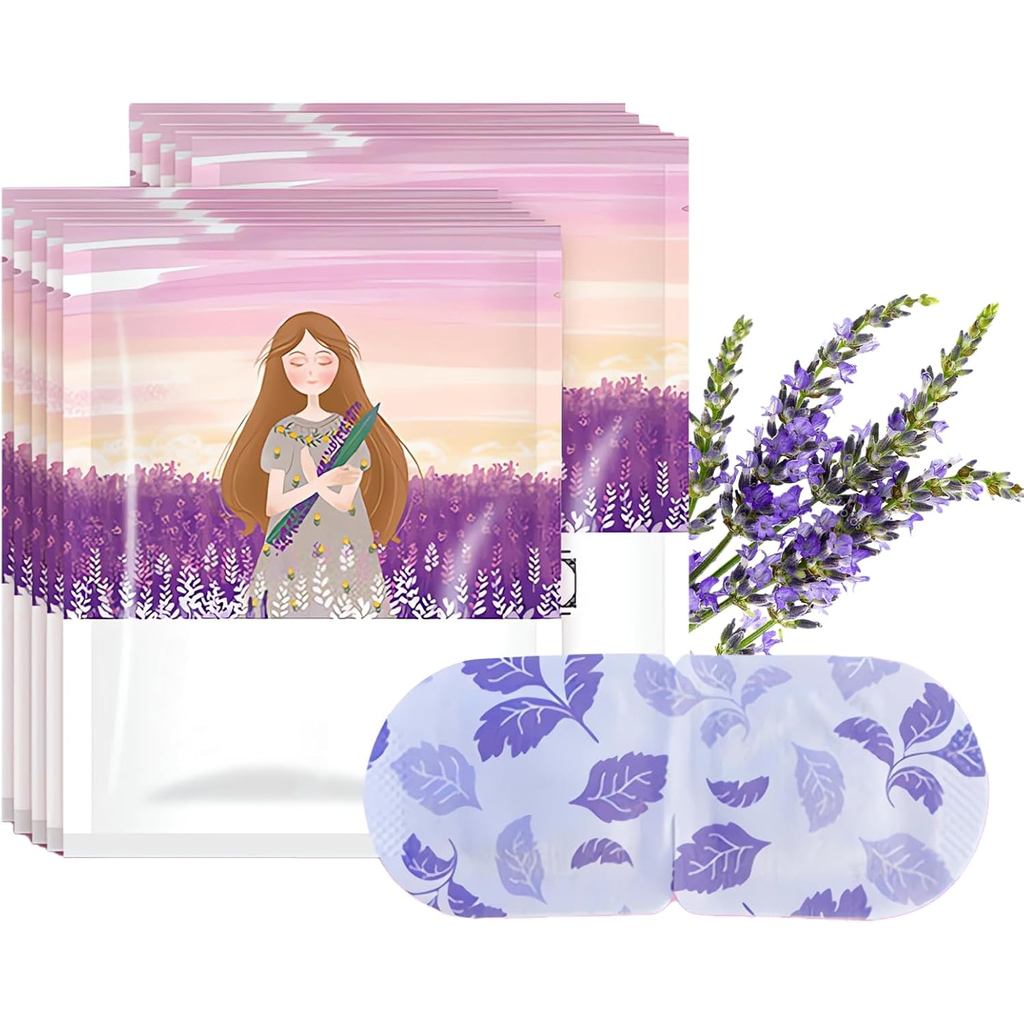 Heated Eye Mask,10 Packs Steam Eye Masks Lavender Warming Self Heating Eye Mask Disposable Moist Hot
