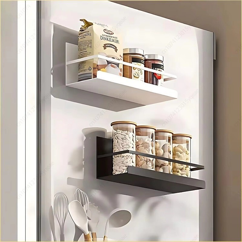 Magnetic Spice Rack Fridge Organizer Shelf Side Wall Refrigerator Storage for Spices Organization fo
