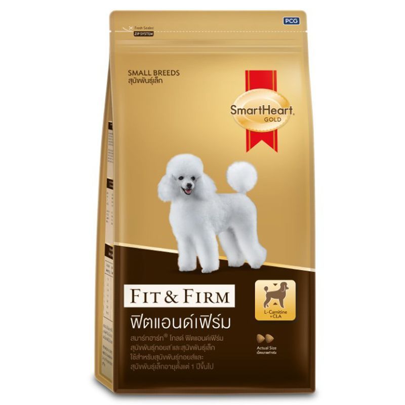 สมาร์ทฮาร์ทโกลด์สุนัขพันธุ์เล็ก Fit&Firm 3กก. Smartheart Small Fit&Firm 3kg [หมายเลขบาร์โค้ด 8850477862036]