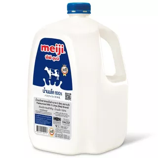 เมจินมสดรสจืด 5ลิตร Meiji Pasteurized Milk Plain 5ltr. [หมายเลขบาร์โค้ด 8850329150113 ]