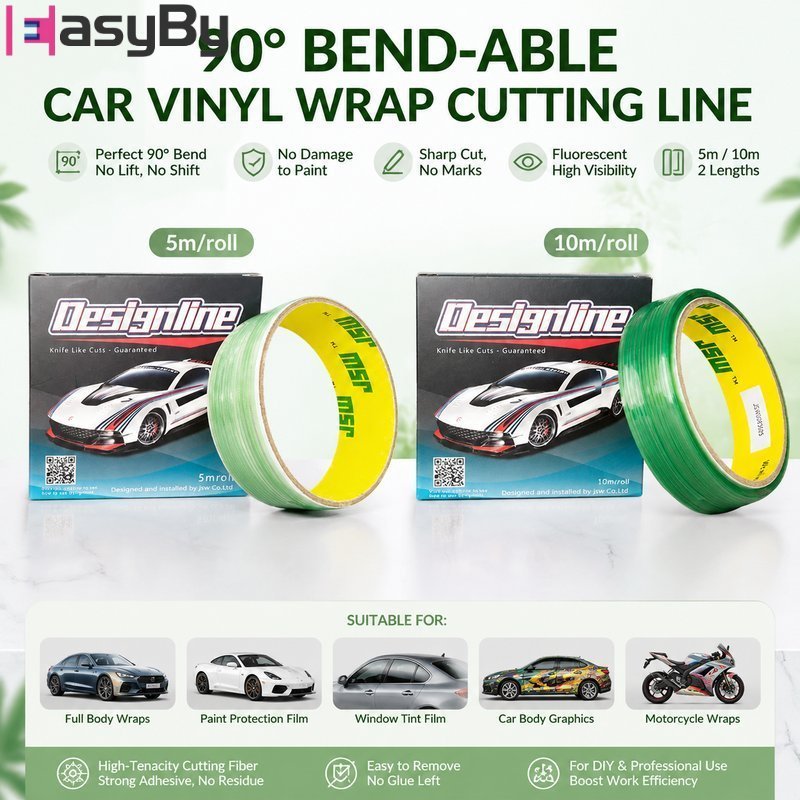 จัดส่งรวดเร็ว ยาว5M/10M Fineline Masking Tape เทปเดินลายรถ กว้าง3.5MM งานคัสต้อม ศิลปะ เทปตัดลาย