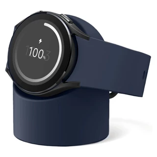 แท่นชาร์จเดสก์ท็อปสําหรับ Samsung Galaxy Watch 9/8/7/6/5/4 44 มม.ซิลิโคนชาร์จที่นั่งสําหรับ Galaxy Watch Ultra (2025)