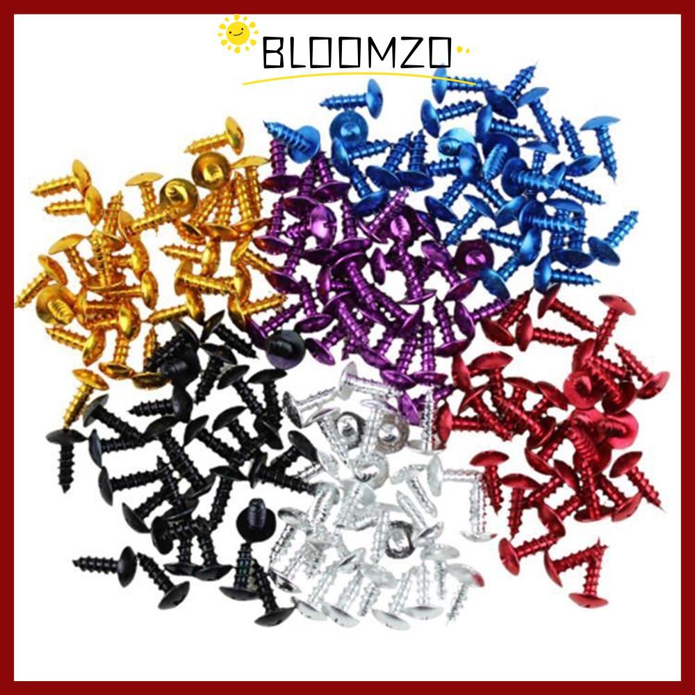 จัดส่งจากประเทศไทยBLOOMZO 30 ชิ้นสกรูแตะตัวเอง, M5x16 Universal ชุดสลักเกลียวตกแต่ง, Body Repair อลูมิเนียมสีสันสดใสสกรูรถจักรยานยนต์สําหรับรถมอเตอร์ไซด์/จักรยาน