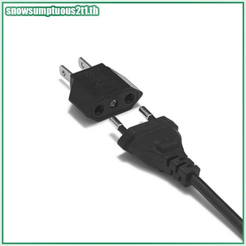 [ใหม่] EU Euro Euro Euro Europe to US USA Power Ja Wall Plug Converter Travel Adapter Adaptor [TH]