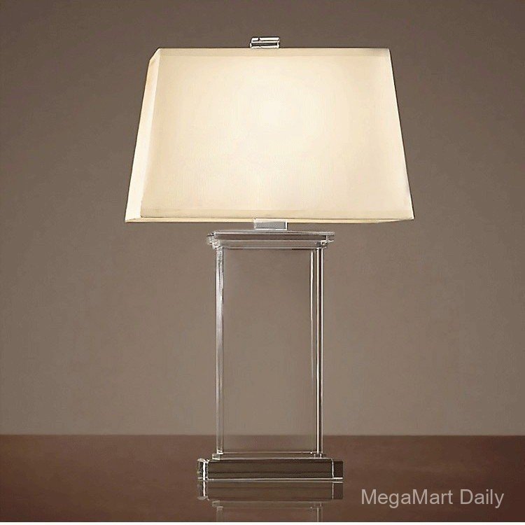 Modern bedroom bedside lamp, living room study table lamp, hotel table ambiance lamp, high-end cryst
