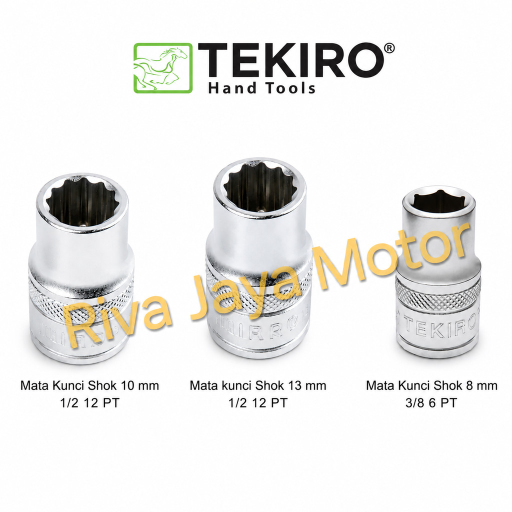 MATA ประแจโช๊ค Bit 1/2" 12pt 13mm 10mm 3/8 6pt 8mm Tekiro