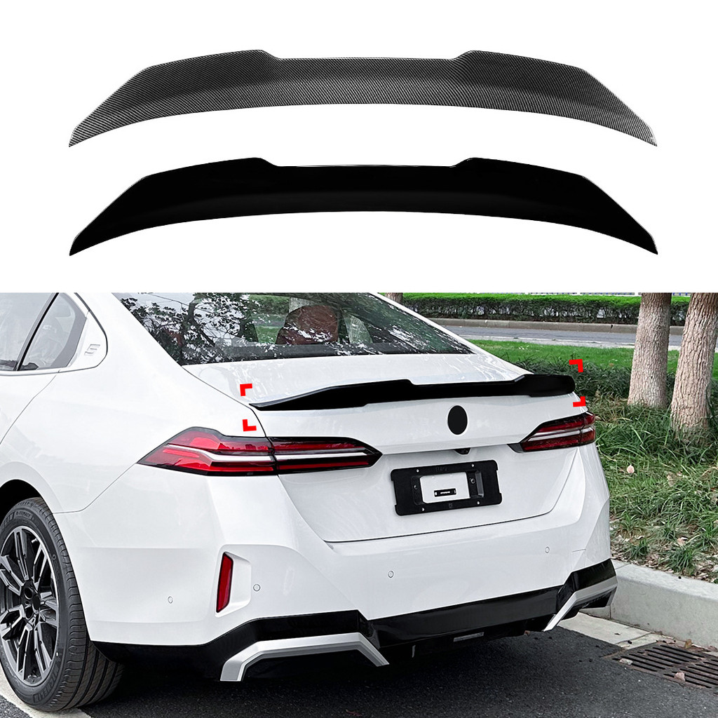 คุณภาพสูง-เหมาะสําหรับ BMW 5 Series I5 G60 2024 + 525i 530i M60 PSM ด้านหลังสปอยเลอร์การปรับเปลี่ยนภ