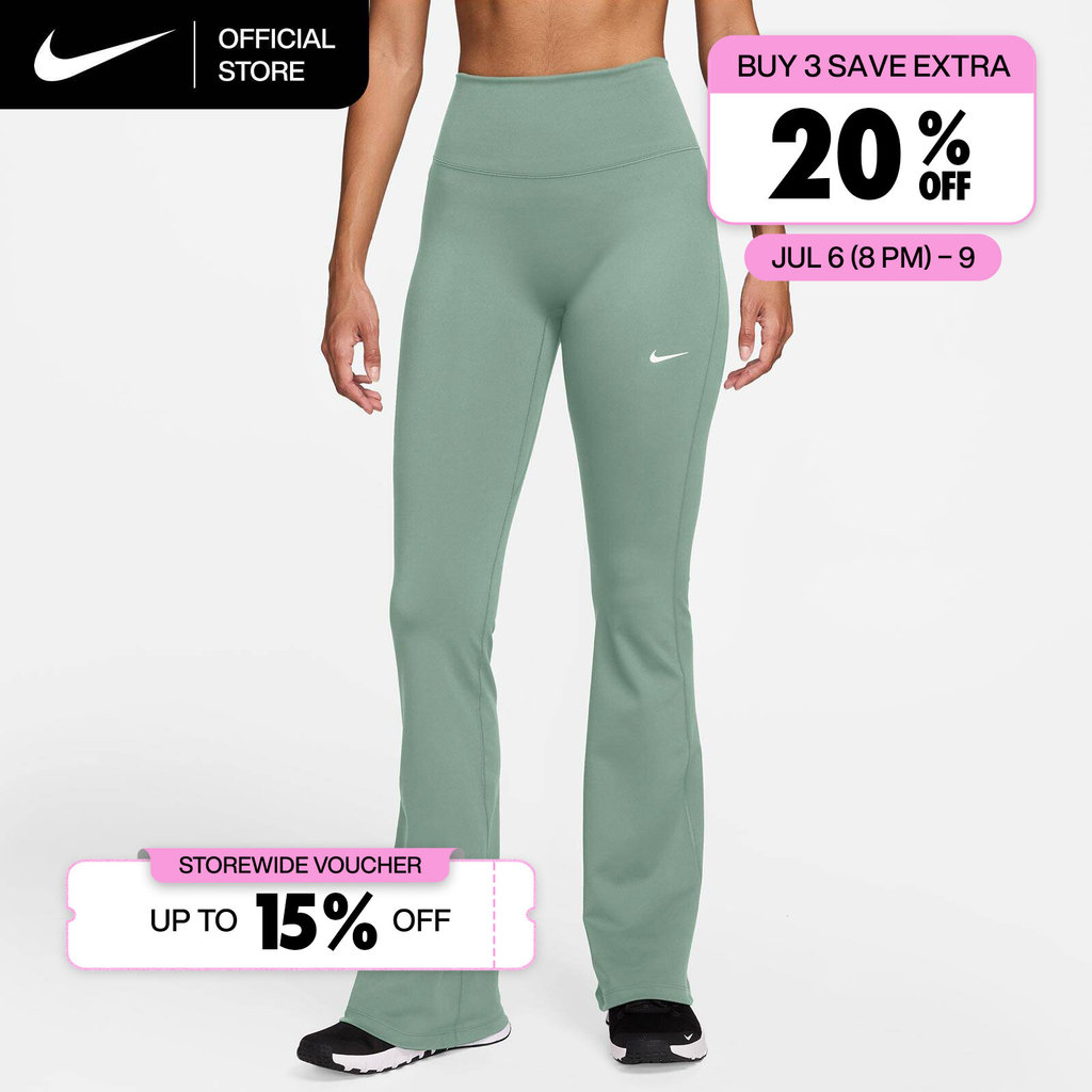 Nike Women's One High-Waisted Flared Leggings - Steam [IB9136-006]