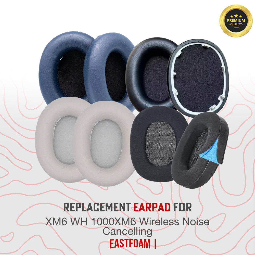Earpad Earcup XM6 WH-1000XM6 WH1000XM6 WH 1000XM6 โฟมตัดเสียงรบกวนไร้สายแผ่นรองหูฟัง