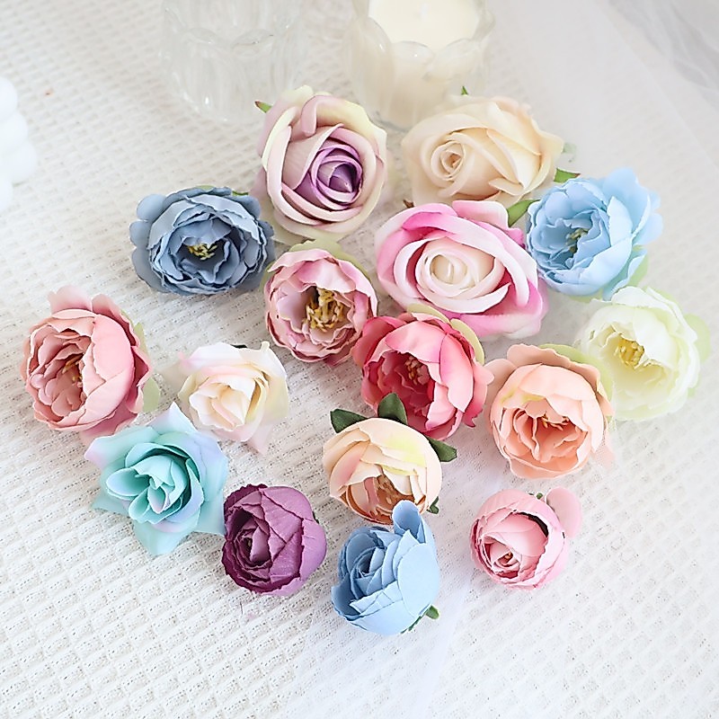 MAWAR เค้ก TOPPER ARTIFICIAL ROSE FLOWERS FAKE CAKE DECORTATIONS FAKE ROSE FLOWERS วันเกิดเค้ก DECOR