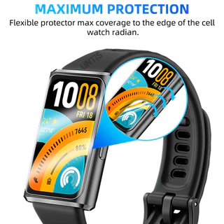 แก้วนิรภัย 9D / ฟิล์มอ่อน for Smartwatch Huawei Band 11/11 Pro /10 9 8 7 NFC อุปกรณ์ป้องกันหน้าจอเปลี่ยน