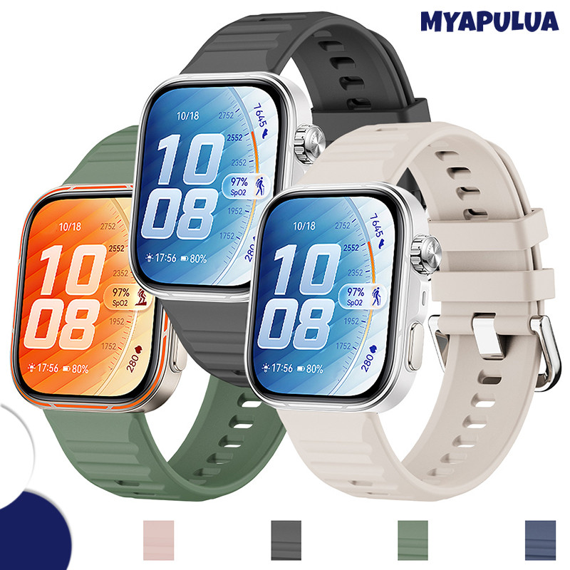 สายซิลิโคนเดิม for Huawei Watch Fit 5/5Pro/4/4 Pro/3 สายพานยางกีฬาปรับสายรัดข้อมือที่ระบายอากาศได้อุปกรณ์เสริมเปลี่ยน