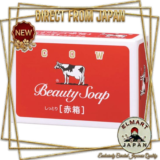 [Direct From Japan] Milk Soap Cow Brand Red Box 85 grams × 1 bar Rose Scent Milk Ingredients Milk Fa