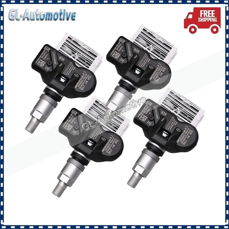 ชุด (4) 433MHZ เซ็นเซอร์ความดันยางสําหรับ Audi A4 A5 A6 A7 Q5 Q7 Q8 TT Bentley BMW X3 X4 Ferrari McL
