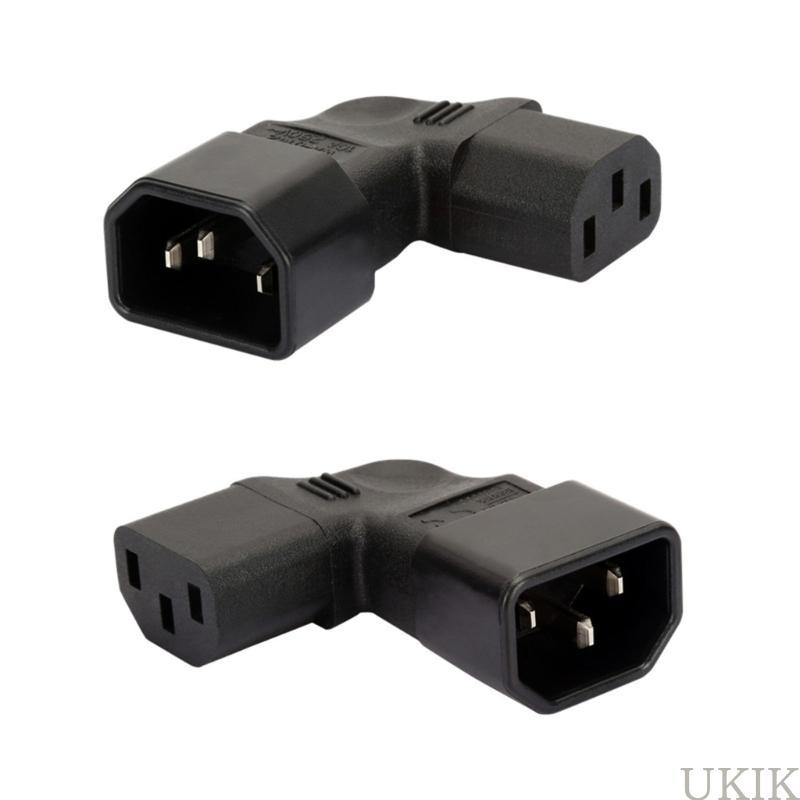 UKIK IEC ชาย C14 ปลั๊กหญิง IEC320 C13 C7 C5 ซ็อกเก็ตอะแดปเตอร์แปลง