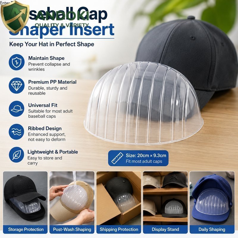 20ชิ้น ดันทรงหมวกแก๊ป แผ่นรองหมวกใส ป้องกันเสียทรง วัสดุ PVC