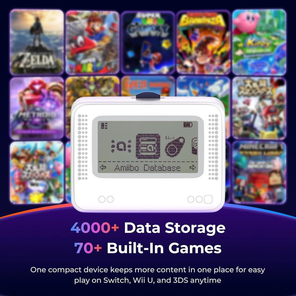 Amiibo NFC Auto UID emulator พร้อมข้อมูล 4000+ รองรับ Switch/Switch2/WiiU/3DS